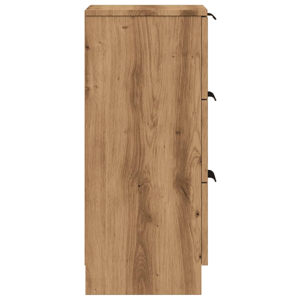 Sideboards 2 Pcs 30X30X70 Cm Engineered Wood