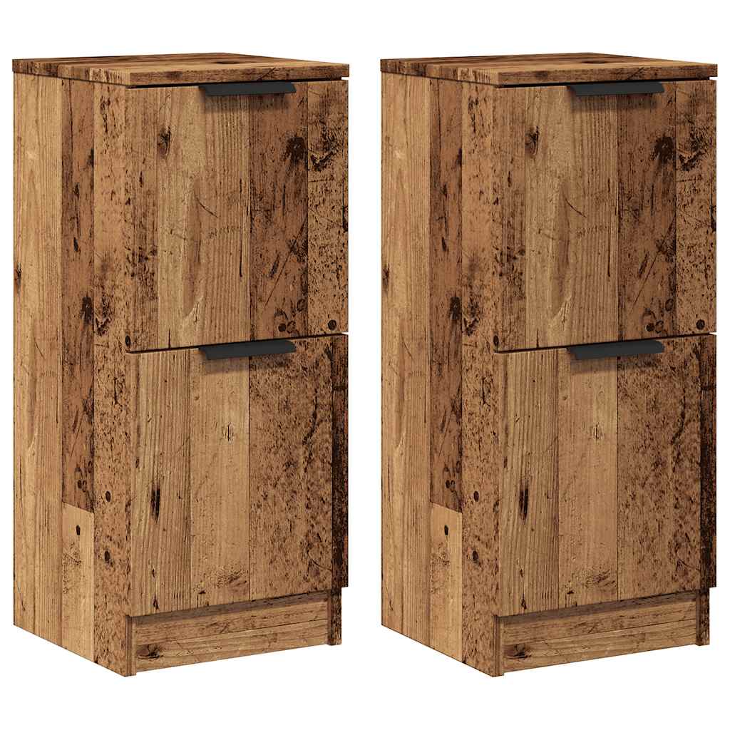 Sideboard Sideboards 2 Pcs 30X30X70 Cm Engineered Wood