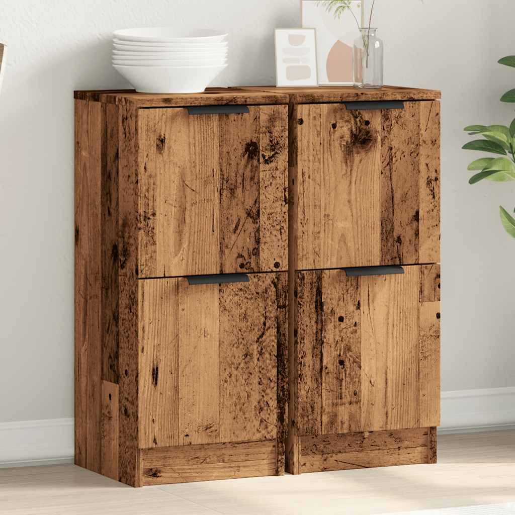 Sideboard Sideboards 2 Pcs 30X30X70 Cm Engineered Wood