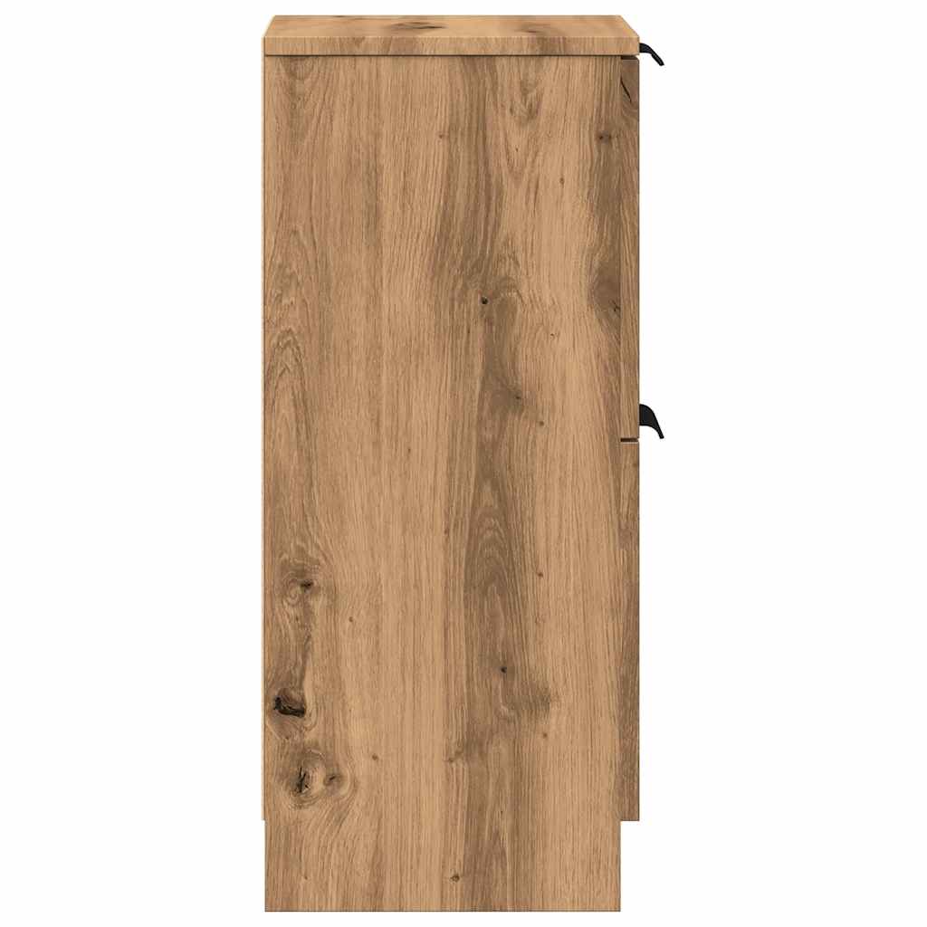 Sideboards 2 Pcs 30X30X70 Cm Engineered Wood