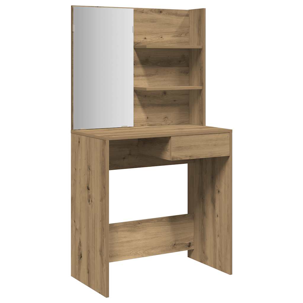 Dressing Table With Mirror 74.5X40X141 Cm