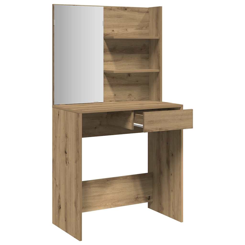 Dressing Table With Mirror 74.5X40X141 Cm