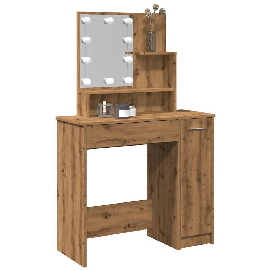 Dressing Table With Led 86.5X35X136 Cm
