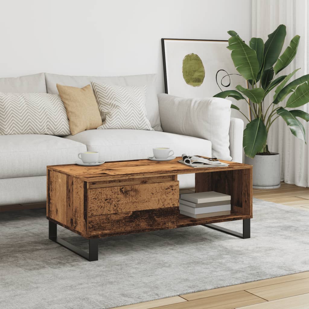 Coffee Table 90X50X36.5 Cm Engineered Wood