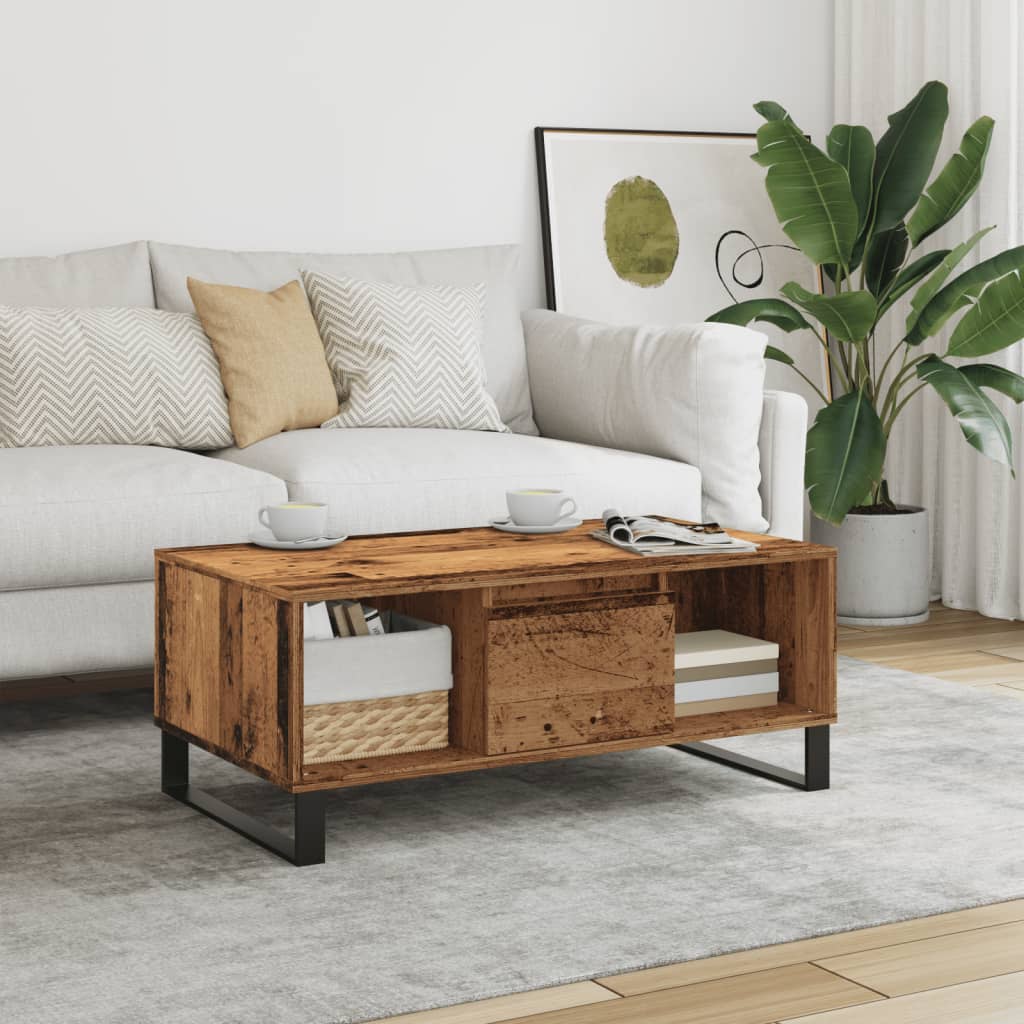 Coffee Table 90X50X36.5 Cm Engineered Wood