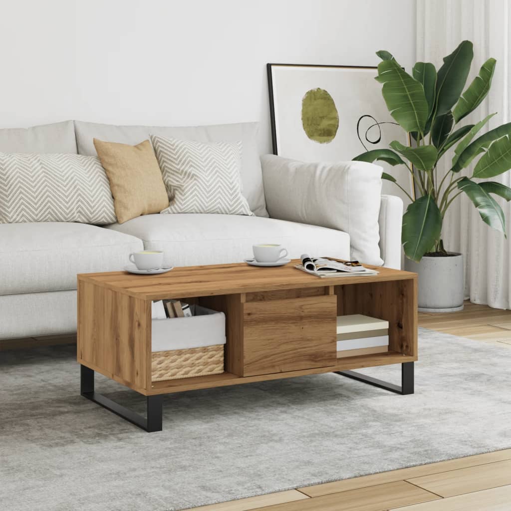Coffee Table 90X50X36.5 Cm Engineered Wood