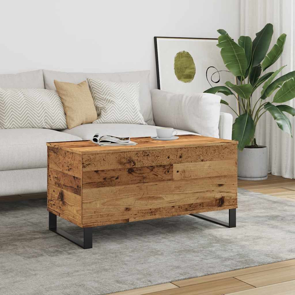 Coffee Table 90X44.5X45 Cm Engineered Wood
