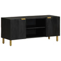 Tv Cabinet Black 105X33X46 Cm Engineered Wood