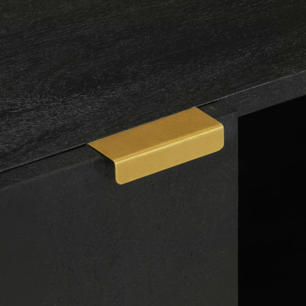 Tv Cabinet Black 105X33X46 Cm Engineered Wood
