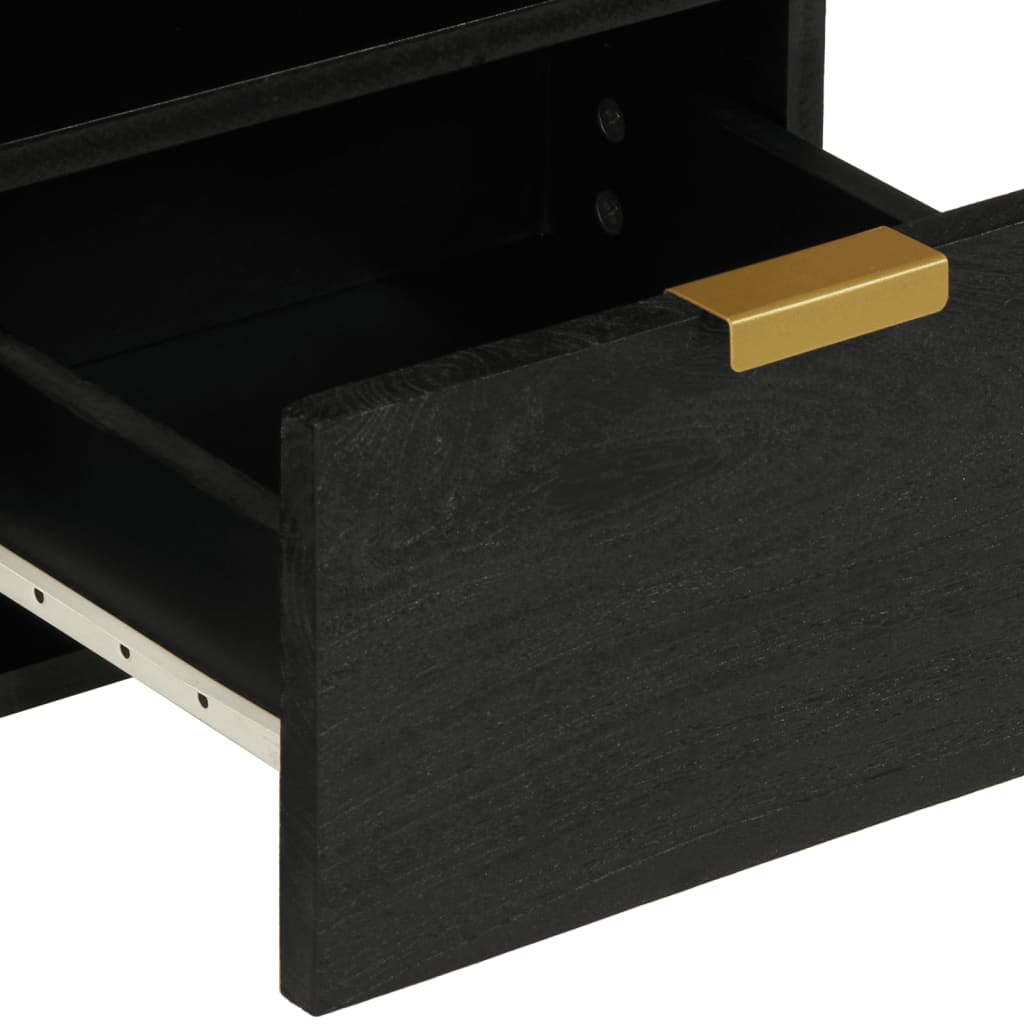 Tv Cabinet Black 70X33X46 Cm Engineered Wood