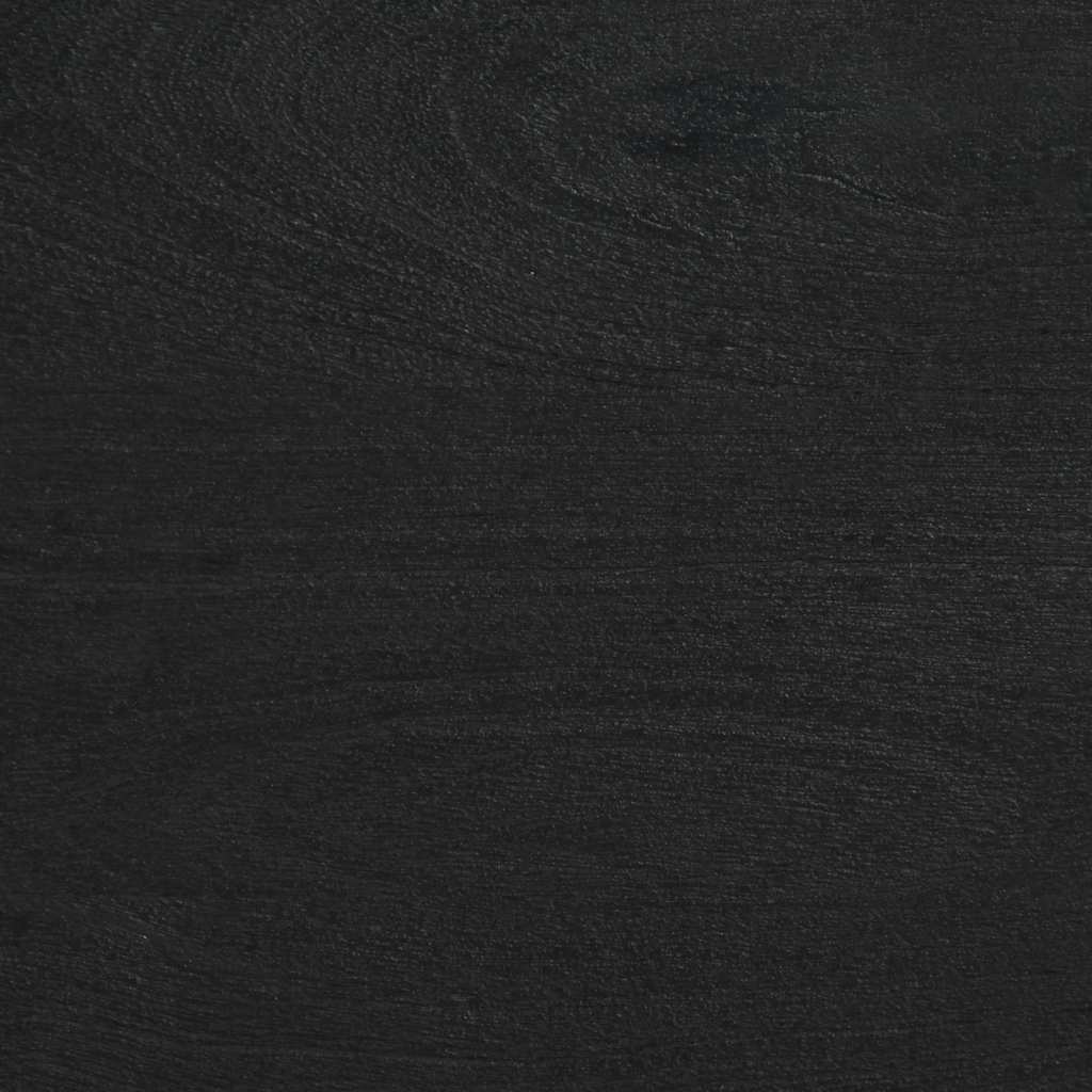 Coffee Table Black Engineered Wood Modern Living Room Furniture 80cm brass 80 cm
