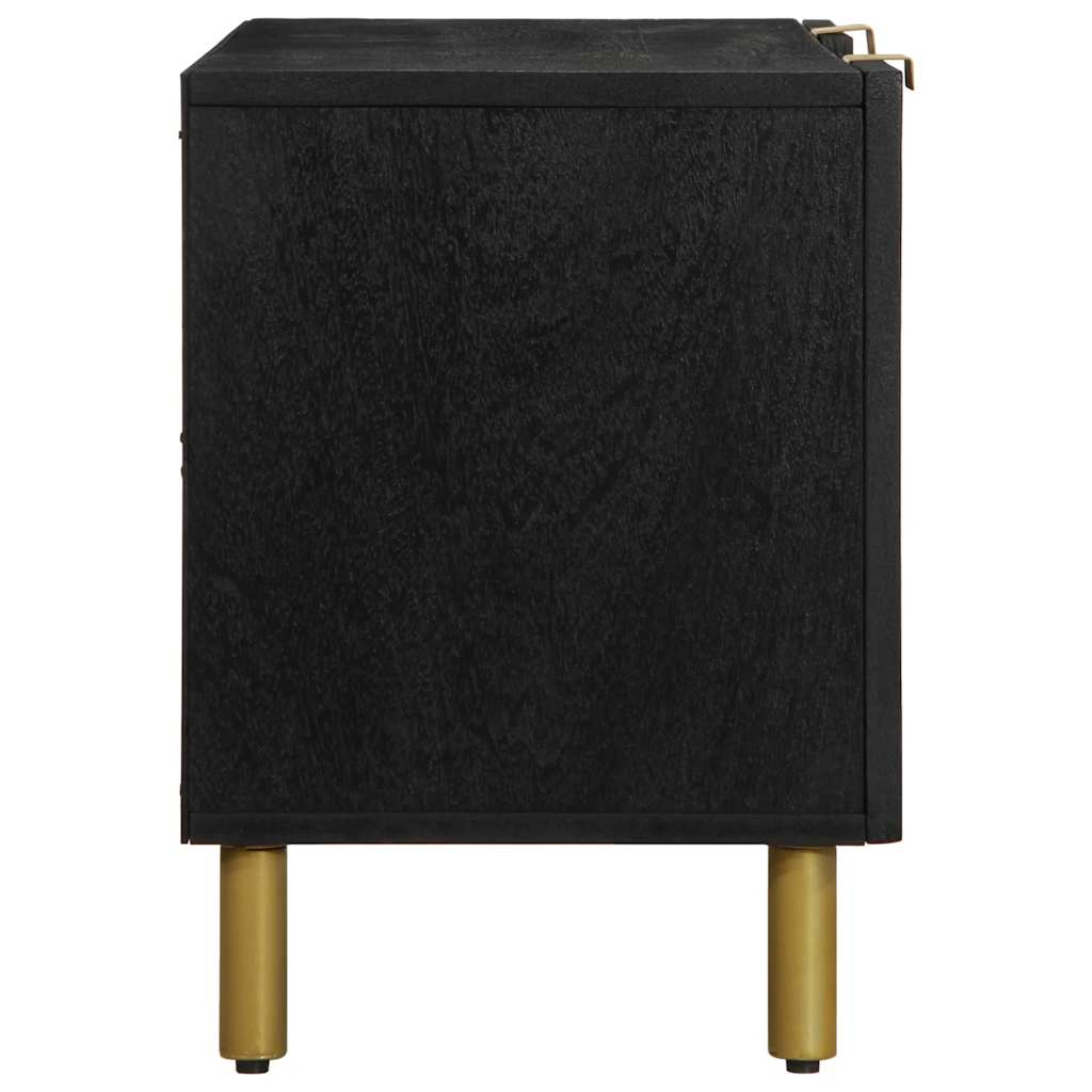 Tv Cabinet Black 105X33X46 Cm Engineered Wood
