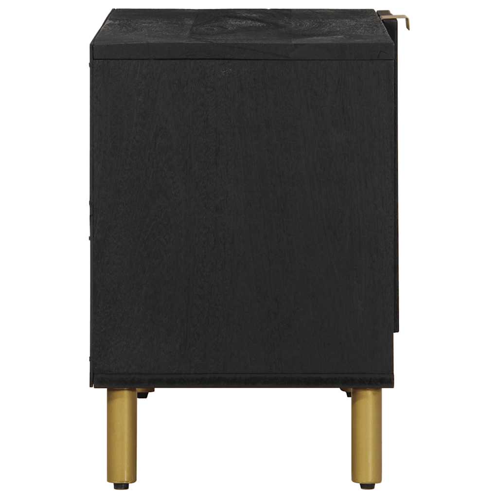 Tv Cabinet Black 80X33X46 Cm Engineered Wood