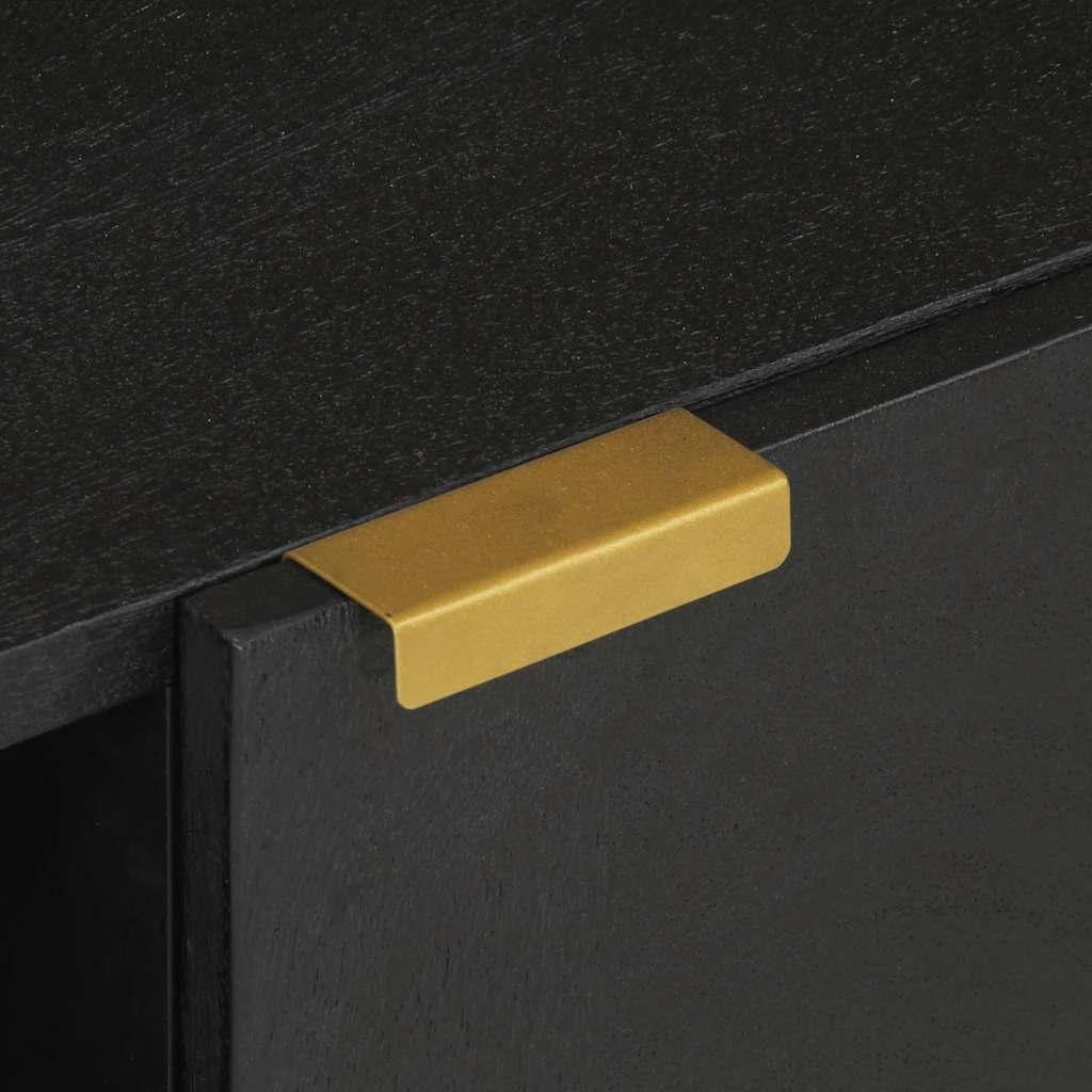 Media Storage Cabinet Tv Black 80X33X46 Cm Engineered Wood solid mango wood 80 c
