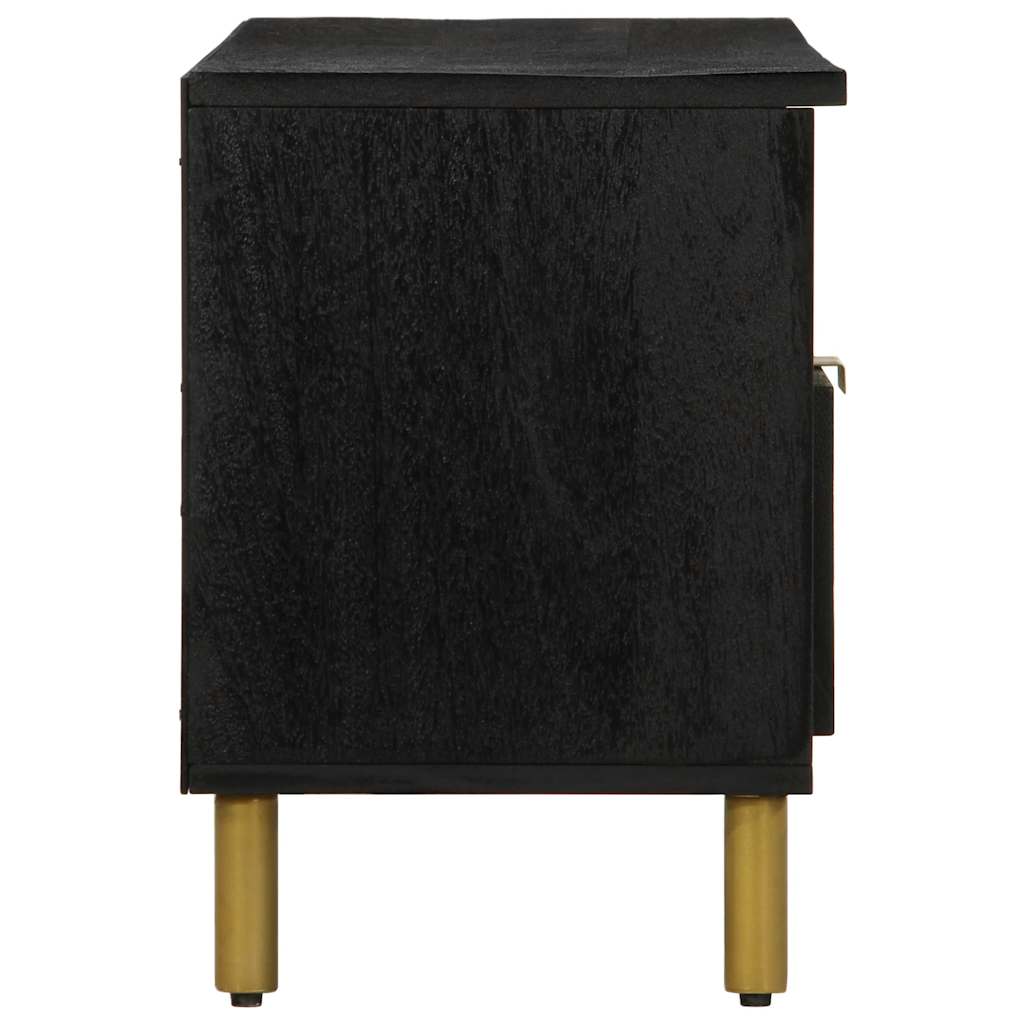 Tv Cabinet Black 100X33X46 Cm Engineered Wood