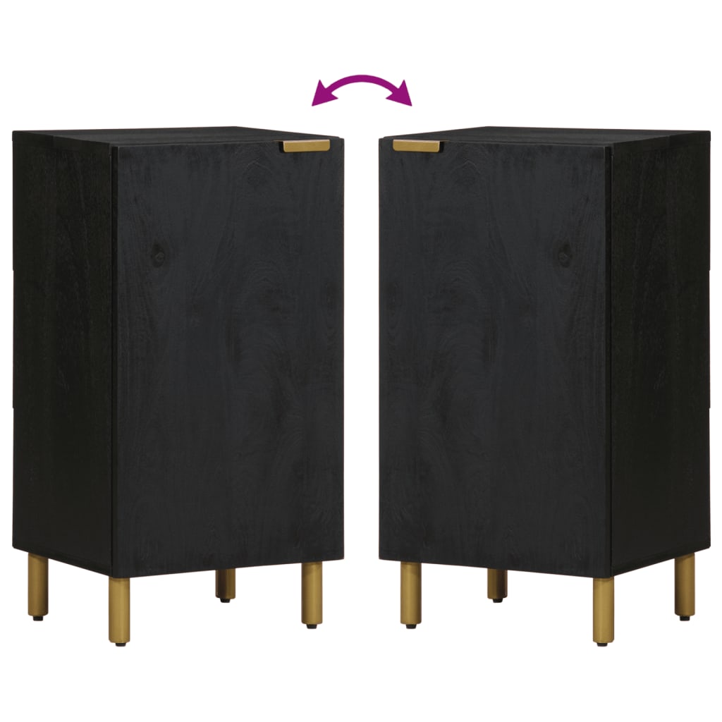 Sideboard Black 40X33X75 Cm Engineered Wood