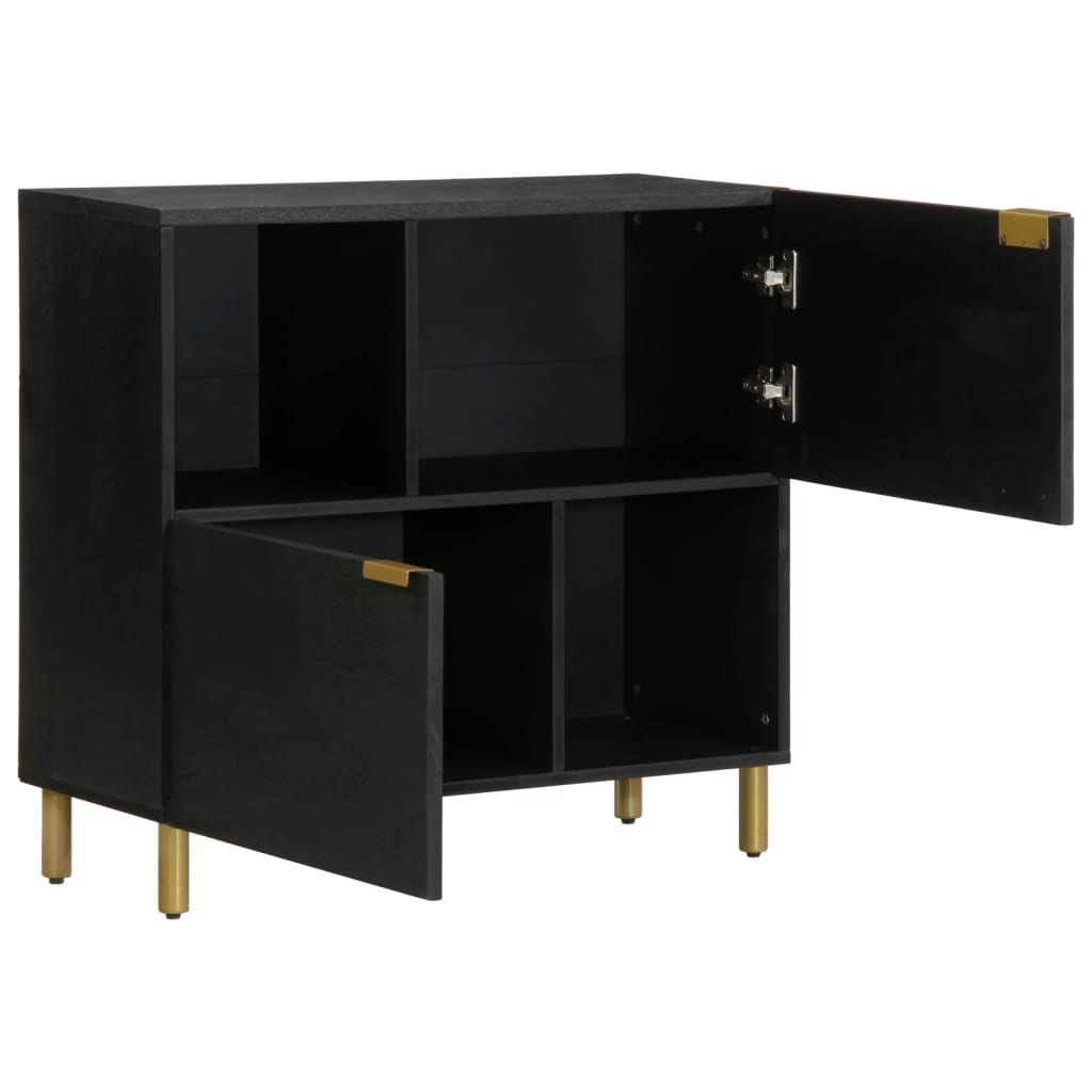 Sideboard Black 80X33X75 Cm Engineered Wood