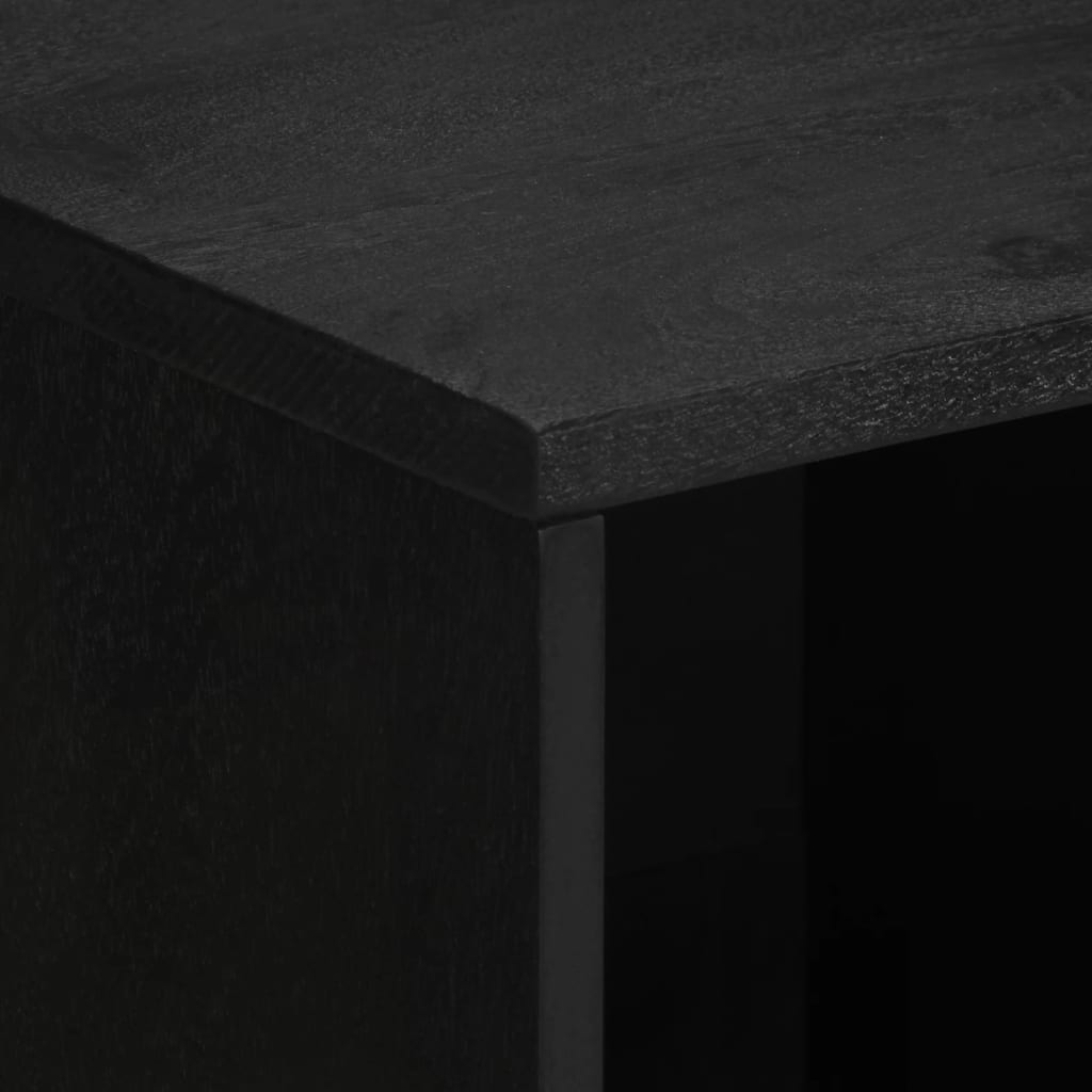 Sideboard Black 80X33X75 Cm Engineered Wood