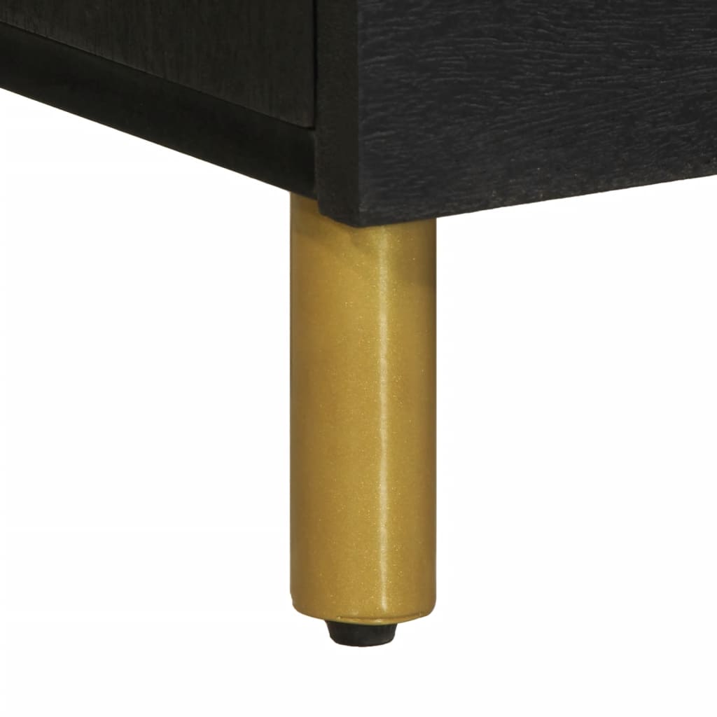 Sideboard Black 80X33X75 Cm Engineered Wood