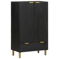Highboard Black 60X33X100 Cm Engineered Wood