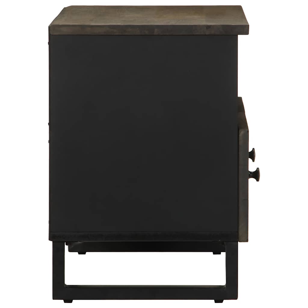 Media Storage Cabinet Tv Black 70X33X46 Cm Solid Wood Mango engineered wood 70 c