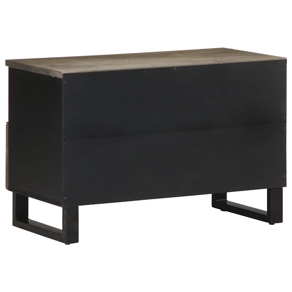 Media Storage Cabinet Tv Black 70X33X46 Cm Solid Wood Mango engineered wood 70 c