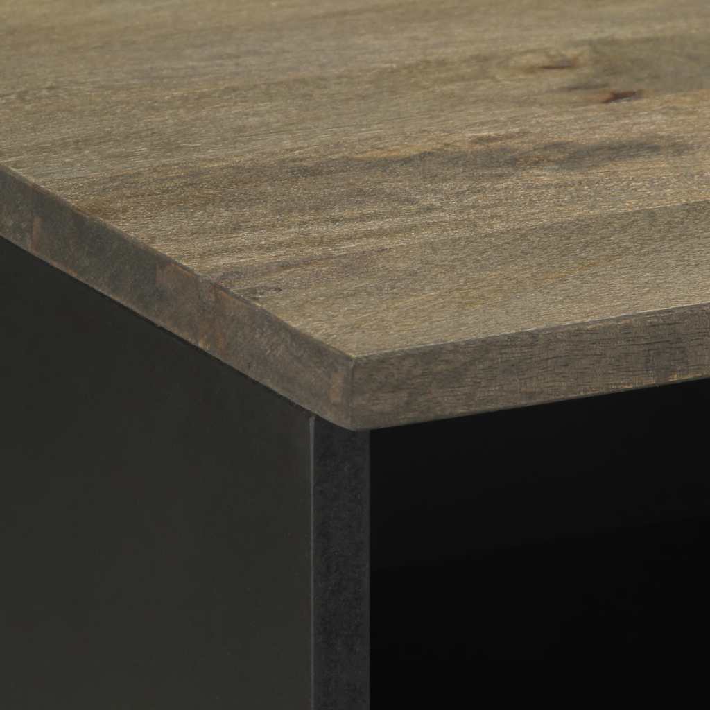 Media Storage Cabinet Tv Black 70X33X46 Cm Solid Wood Mango engineered wood 70 c