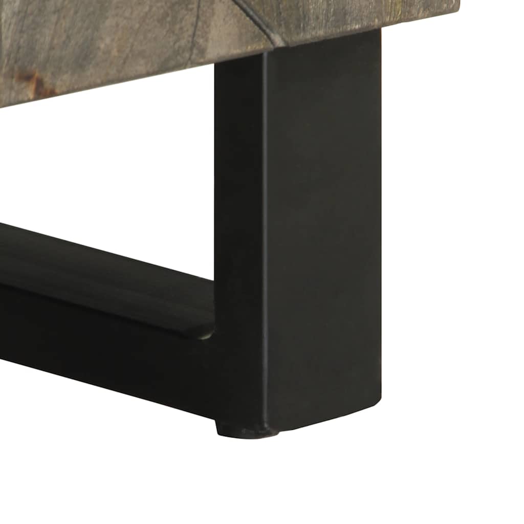 Tv Cabinet Black 80X33X46 Cm Solid Wood Mango