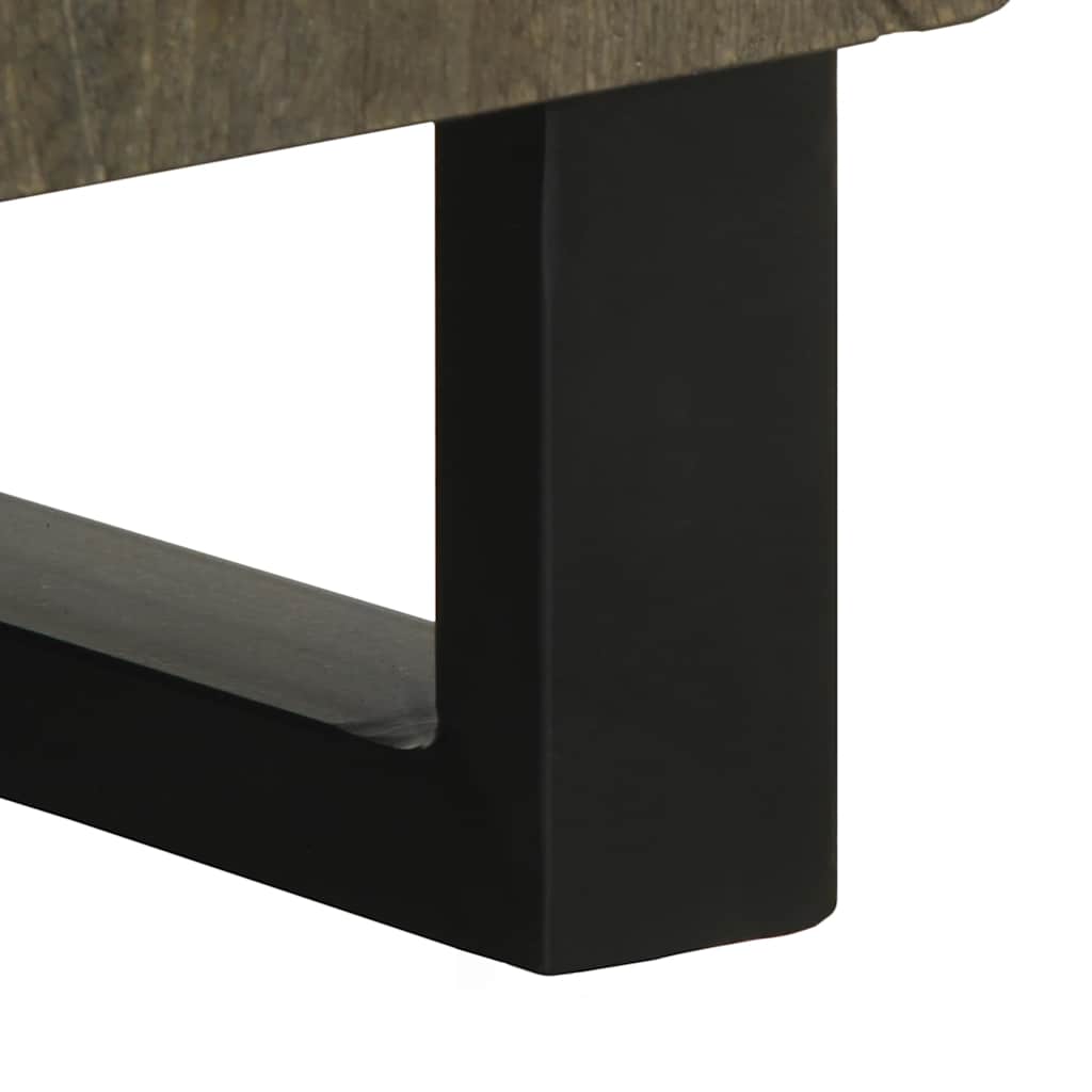 Sideboard Black 60X33X75 Cm Solid Wood Mango