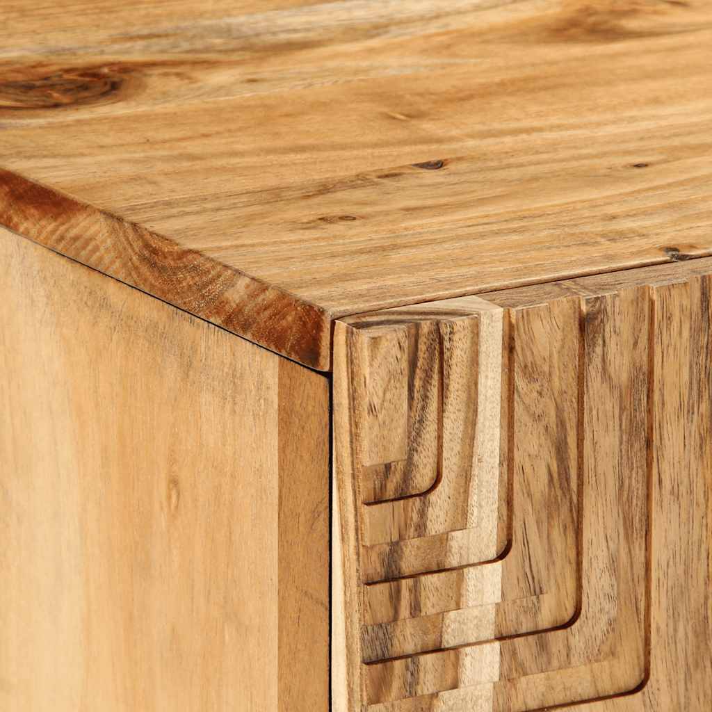 Tv Cabinet 105X33X46 Cm Solid Wood Acacia
