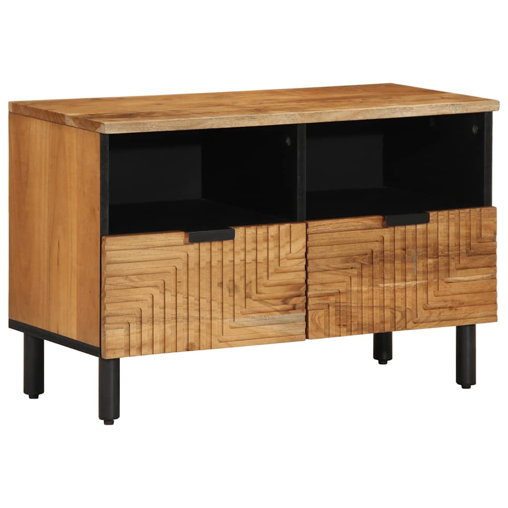 Tv Cabinet 70X33X46 Cm Solid Wood Acacia