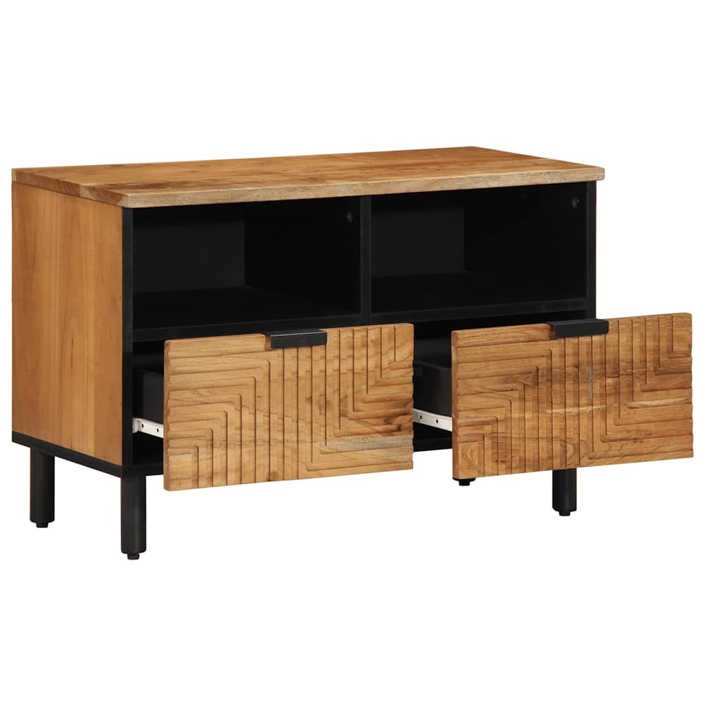 Tv Cabinet 70X33X46 Cm Solid Wood Acacia