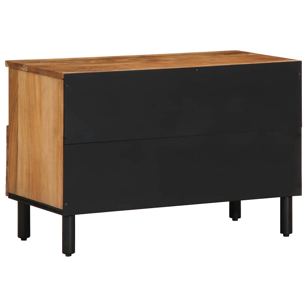 Tv Cabinet 70X33X46 Cm Solid Wood Acacia