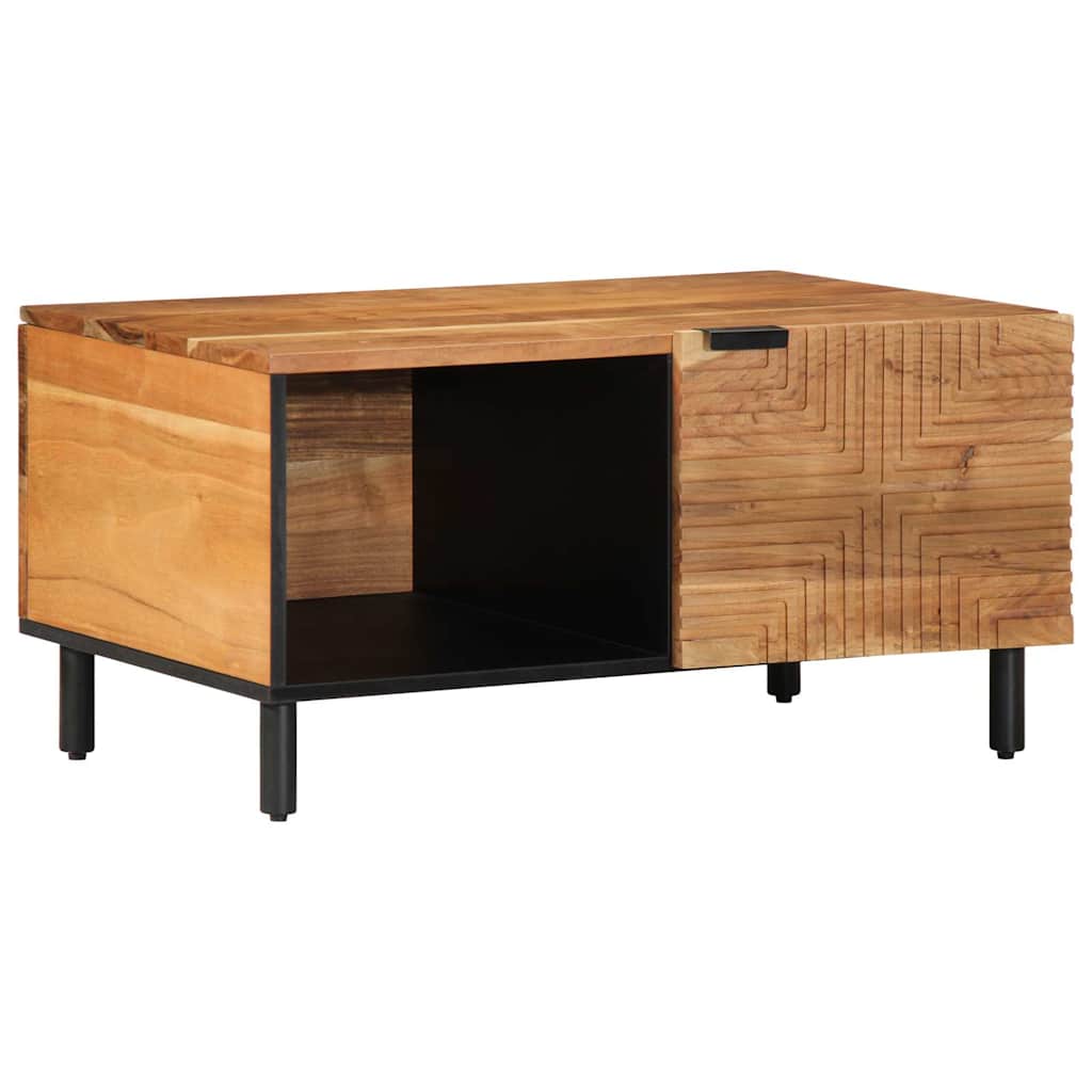 Coffee Table 80X50X40 Cm Solid Wood Acacia