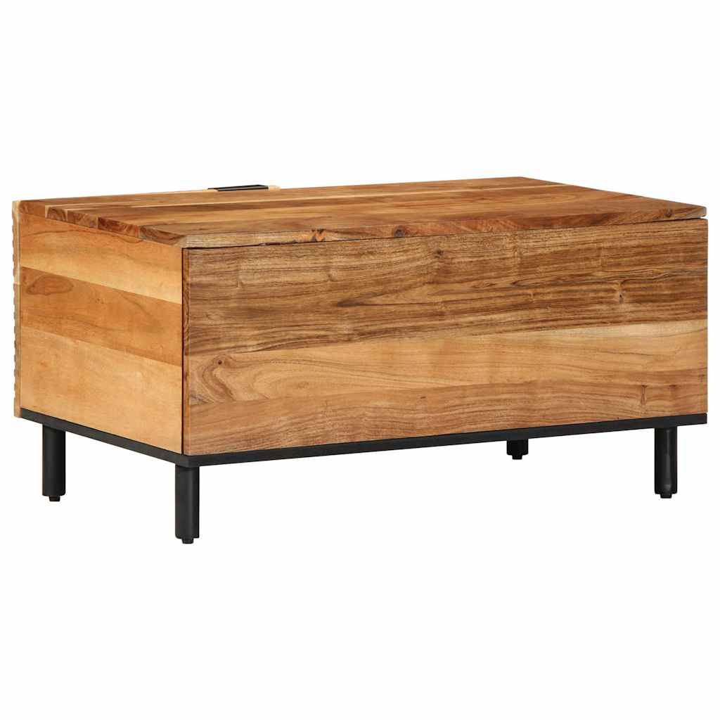 Coffee Table 80X50X40 Cm Solid Wood Acacia