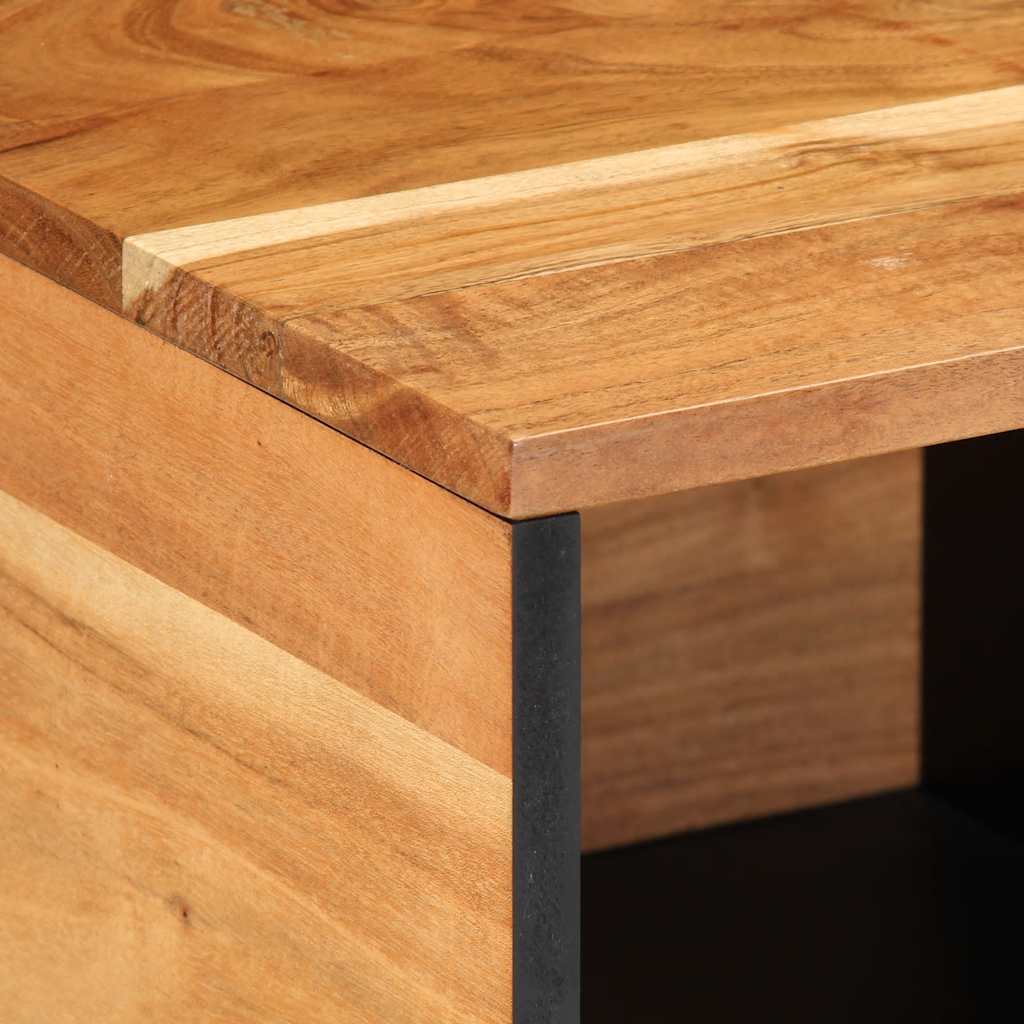 Coffee Table 80X50X40 Cm Solid Wood Acacia