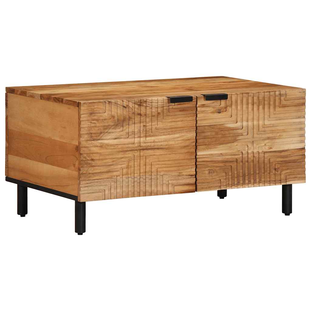 Coffee Table 80X50X40 Cm Solid Wood Acacia