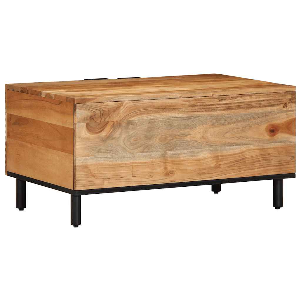 Coffee Table 80X50X40 Cm Solid Wood Acacia