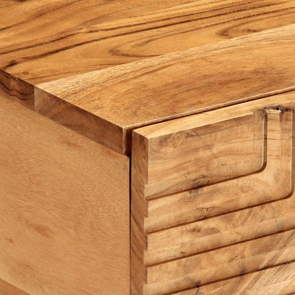 Coffee Table 80X50X40 Cm Solid Wood Acacia