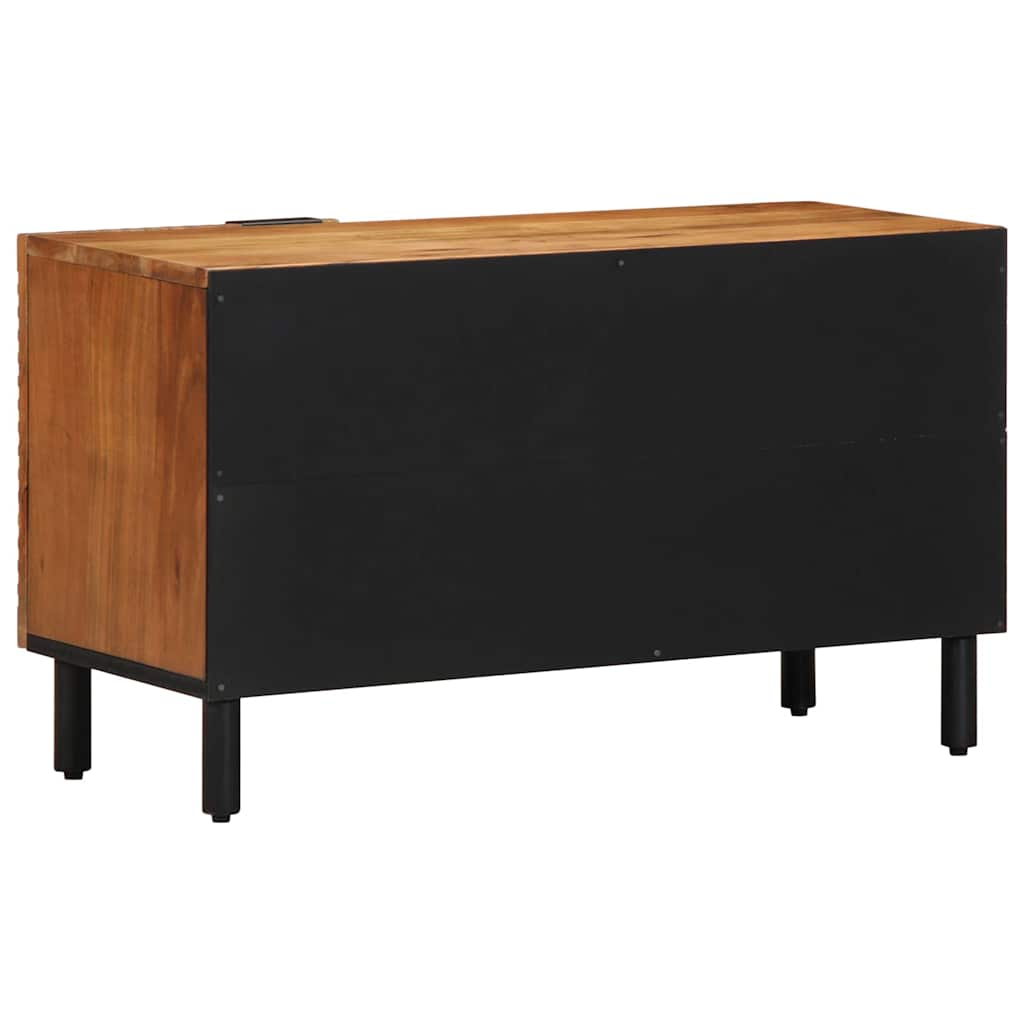 Tv Cabinet With Shelf Brown 80 X 33 X 46 Cm Solid Mango Wood