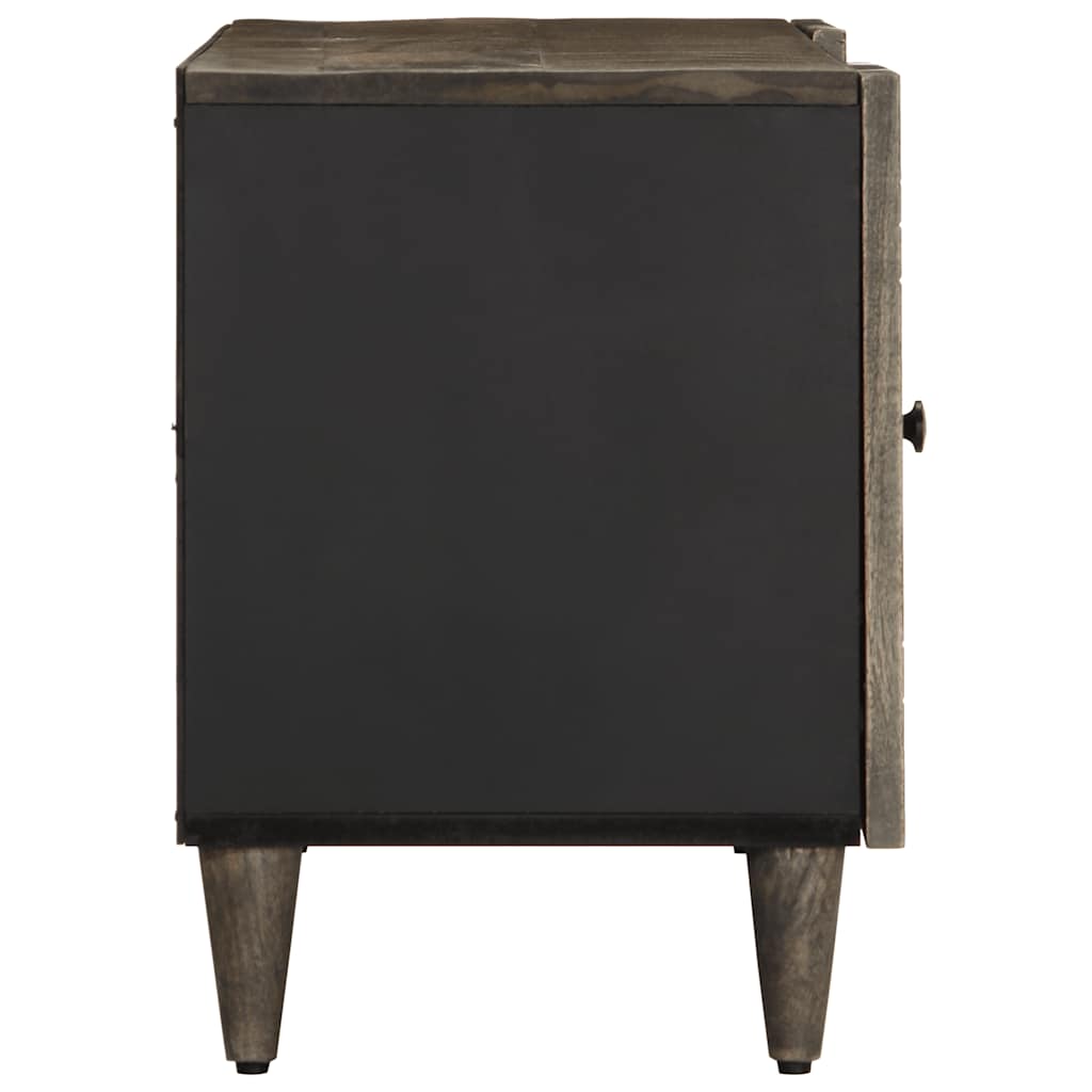 Tv Cabinet Light Grey 105X33.5X46 Cm Solid Wood Mango