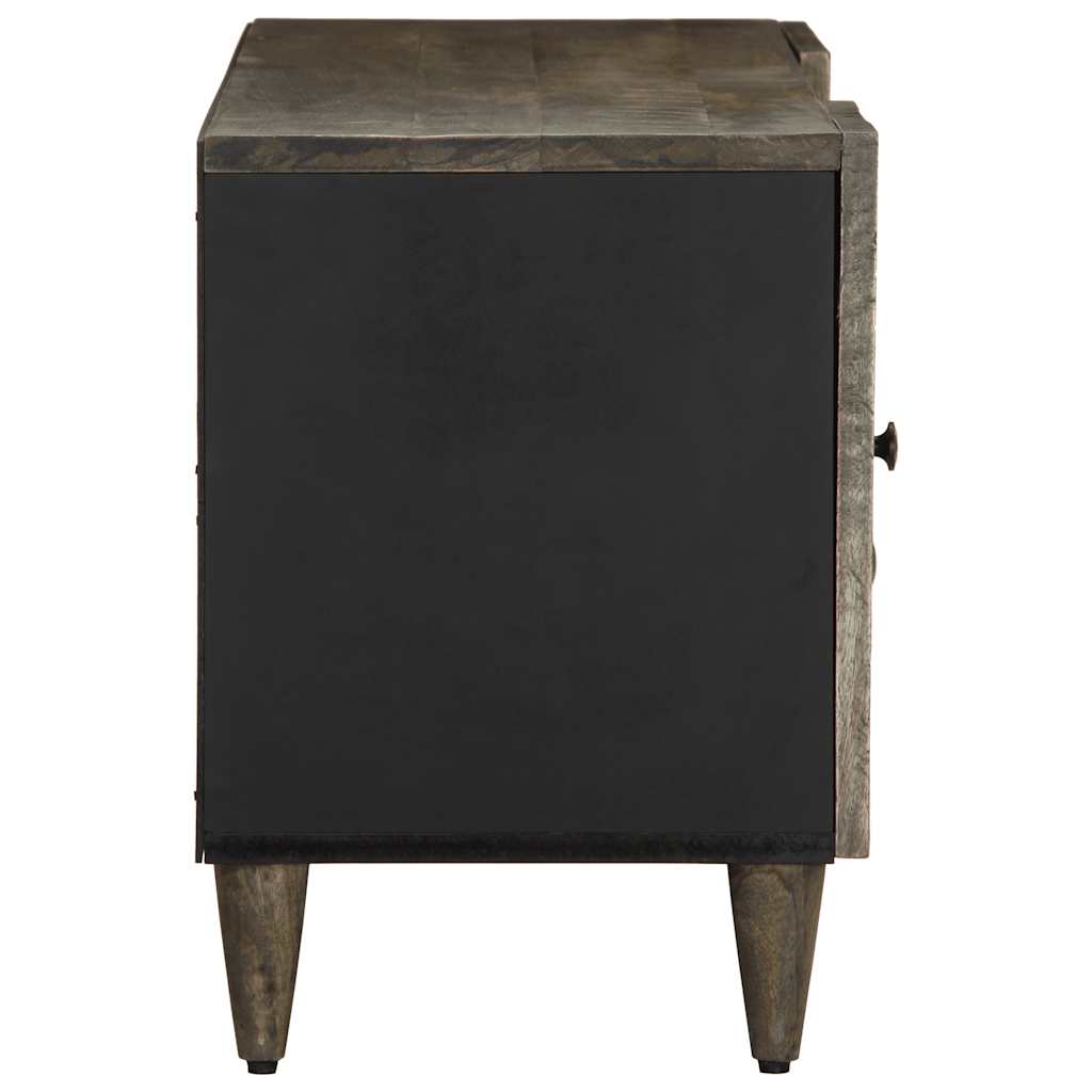 Tv Cabinet Light Grey 105X33.5X46 Cm Solid Wood Mango