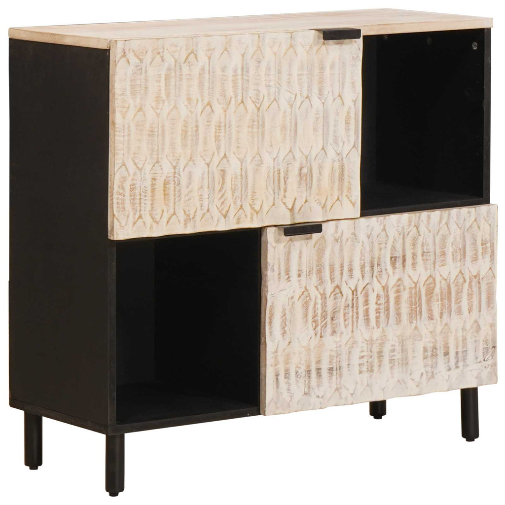 Sideboard 80 X 33 X 75 Cm Solid Mango Wood