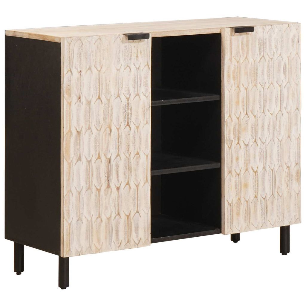 Sideboard 90 X 33 X 75 Cm Solid Mango Wood