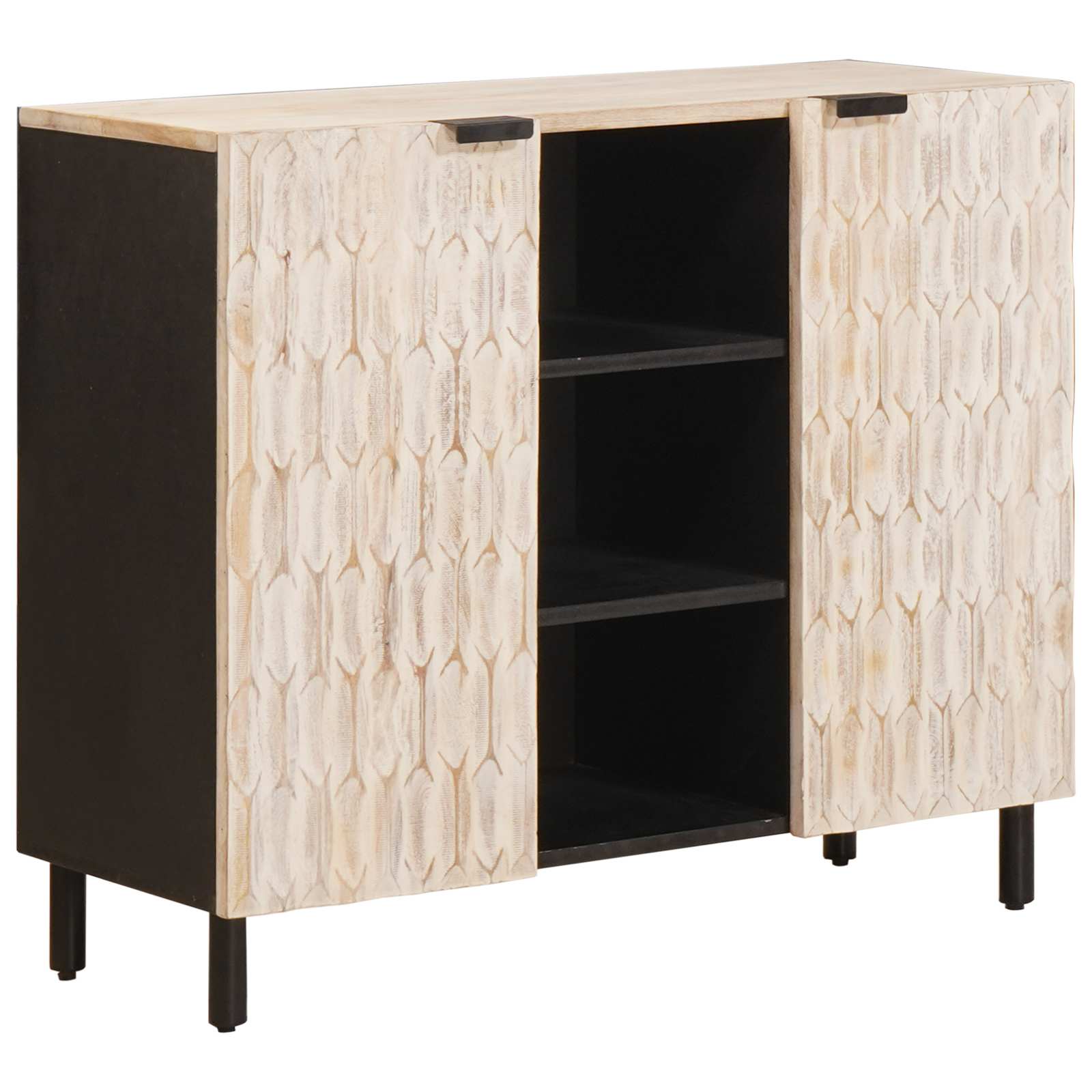 Sideboard 90 X 33 X 75 Cm Solid Mango Wood