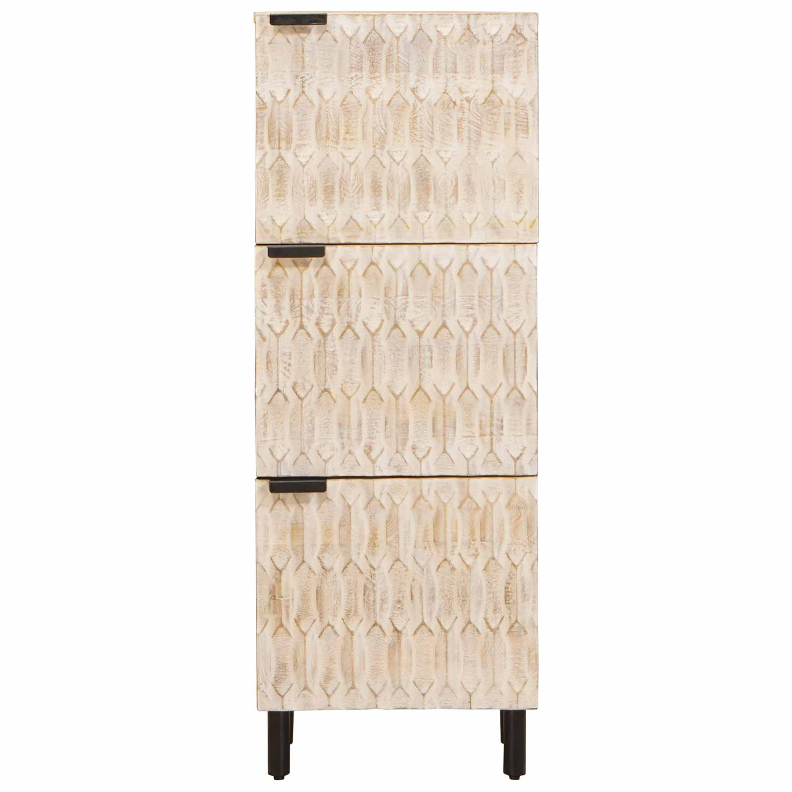 Highboard 40 X 33 X 110 Cm Solid Mango Wood