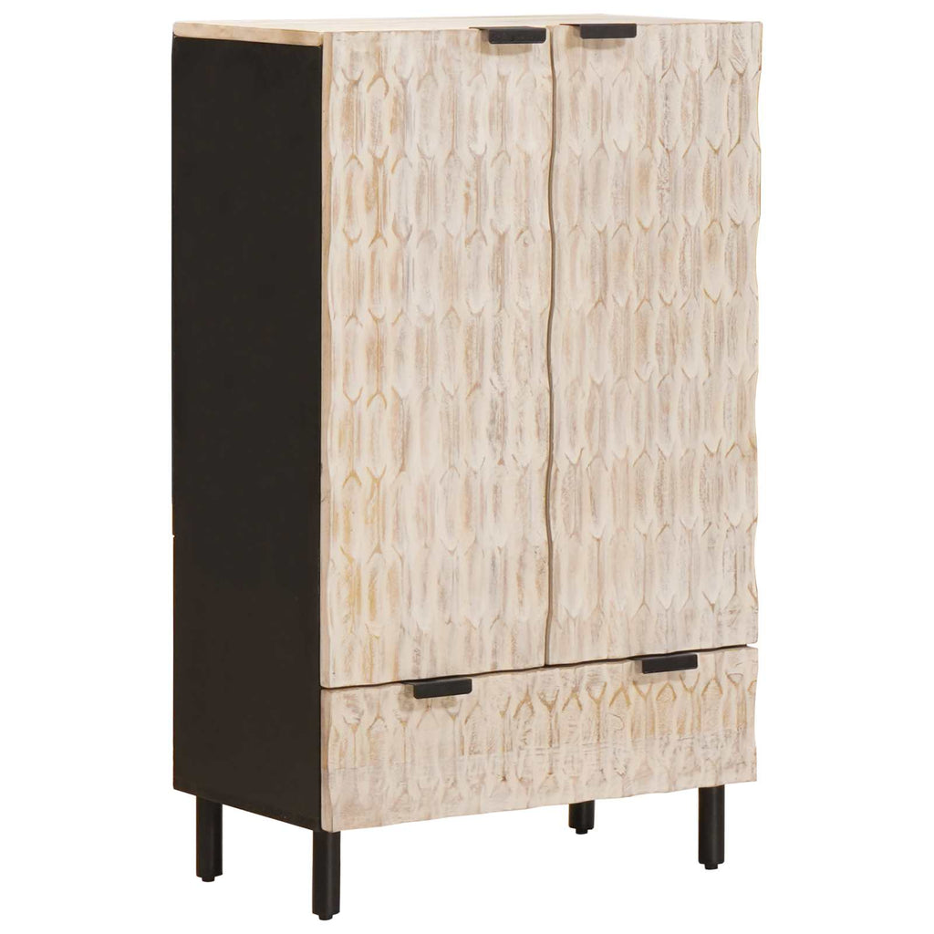 Highboard 60 X 33 X 100 Cm Solid Mango Wood