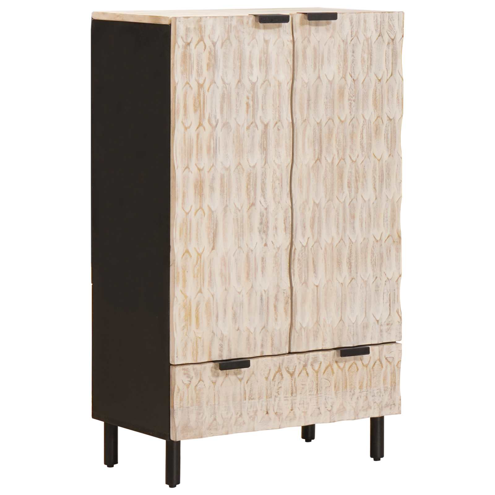 Highboard 60 X 33 X 100 Cm Solid Mango Wood