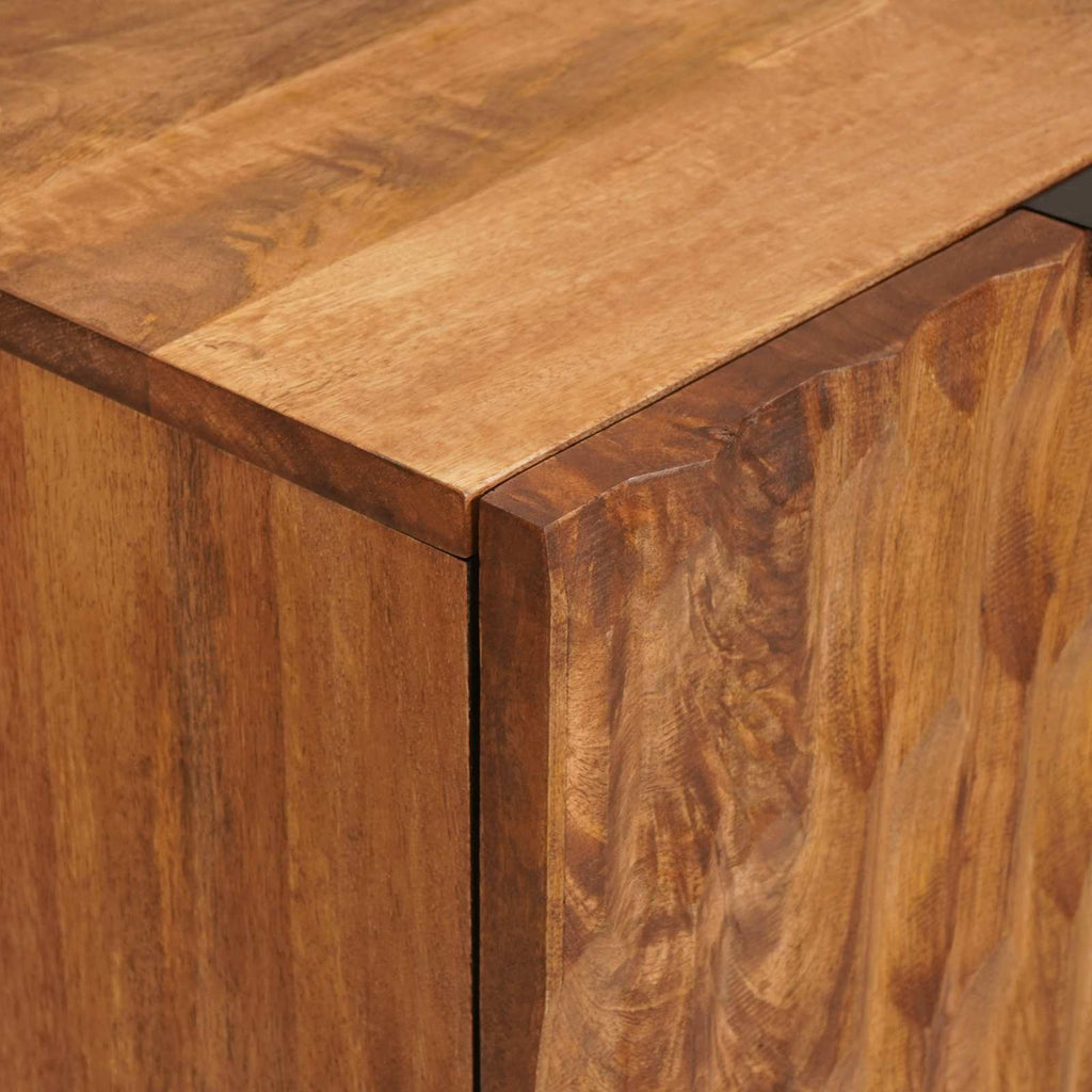 Media Storage Cabinet Sideboard 60 X 33 75 Cm Solid Mango Storage Furniture