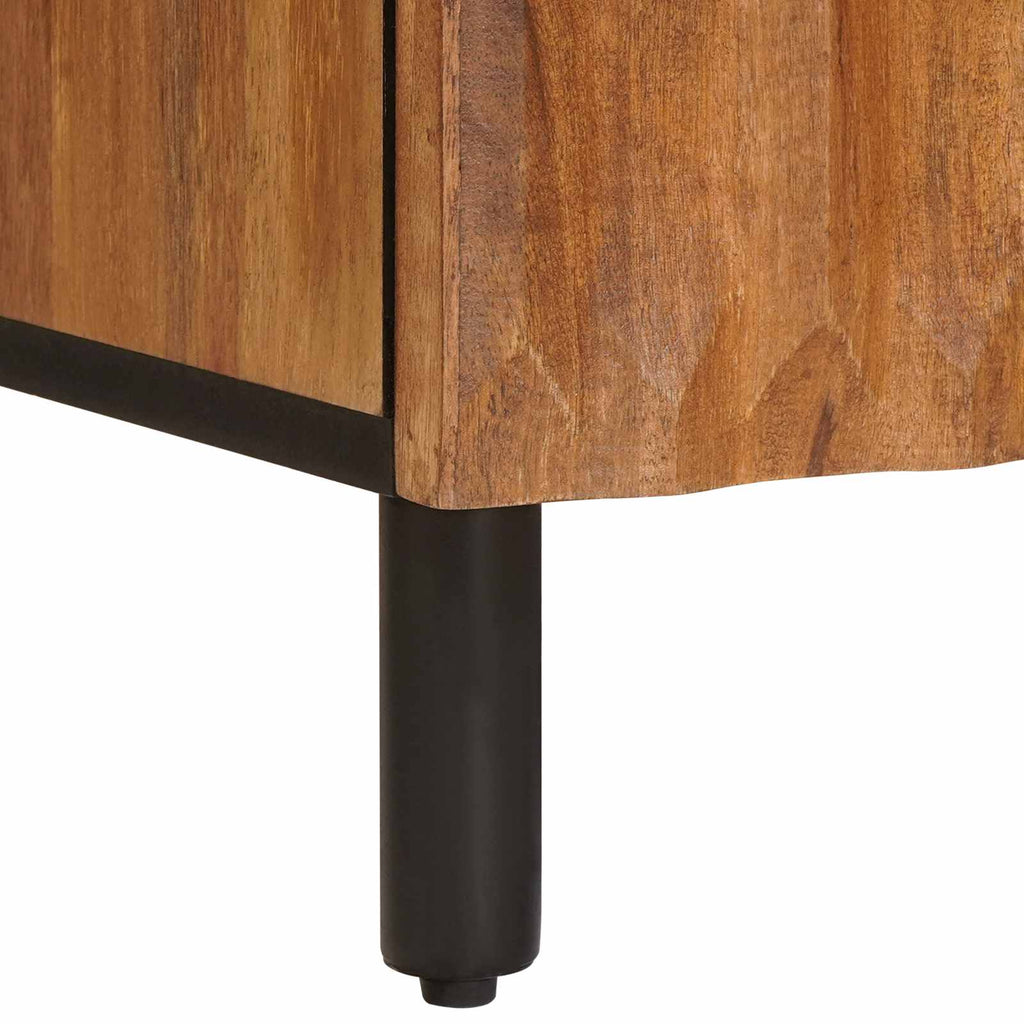 Media Storage Cabinet Sideboard 60 X 33 75 Cm Solid Mango Storage Furniture